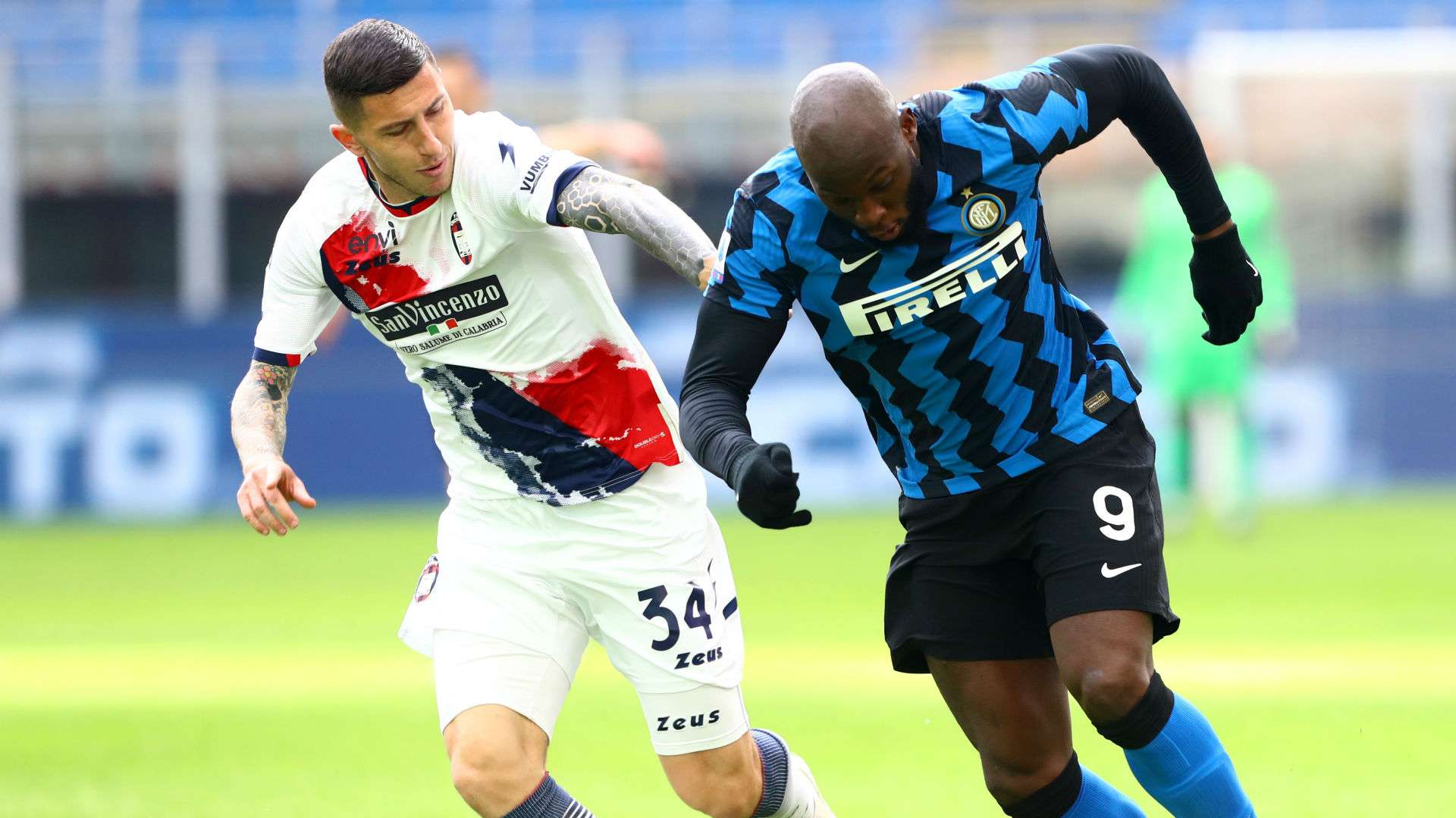 Marrone Lukaku Inter Crotone Serie A