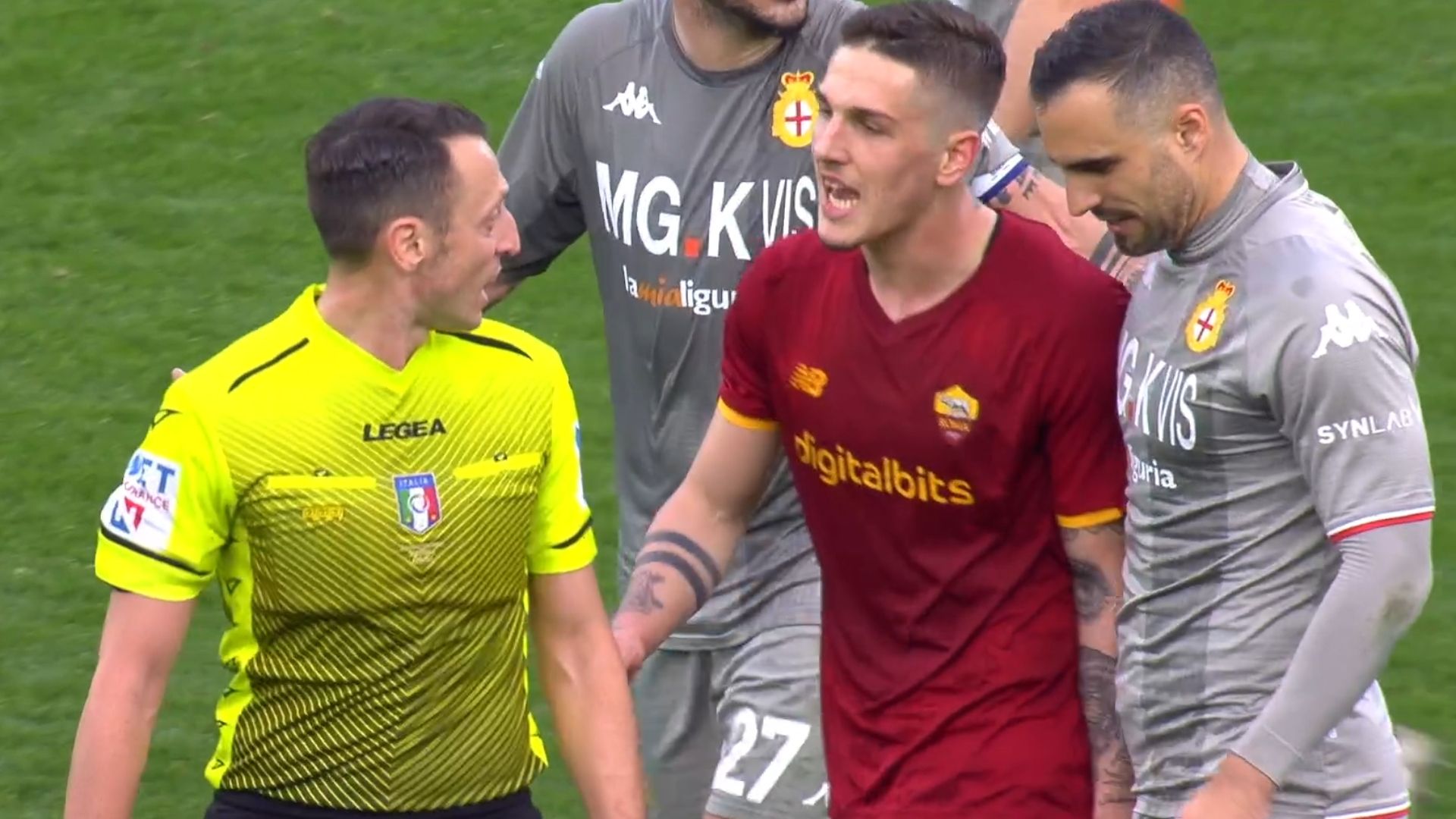 Zaniolo Abisso Roma Genoa