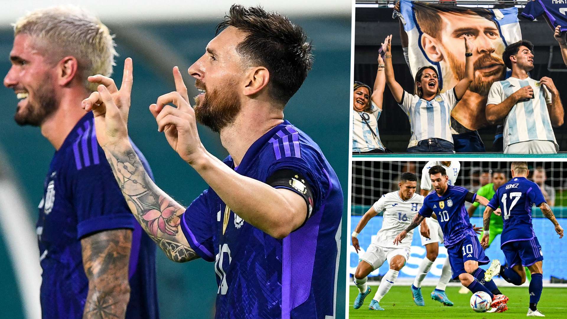 Lionel Messi Argentina vs Honduras Friendly 2022