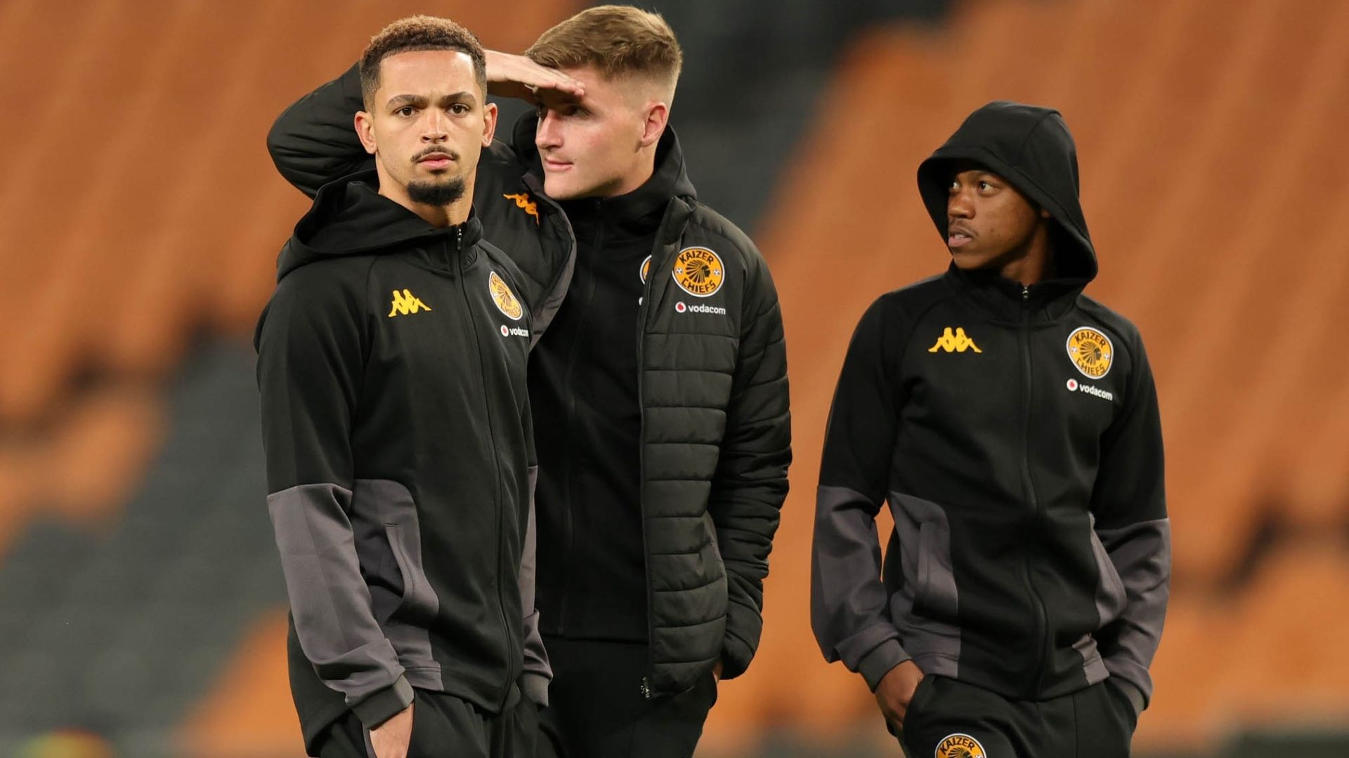 Aden McCarthy, Bradley Cross and Ashley du Preez, Kaizer Chiefs