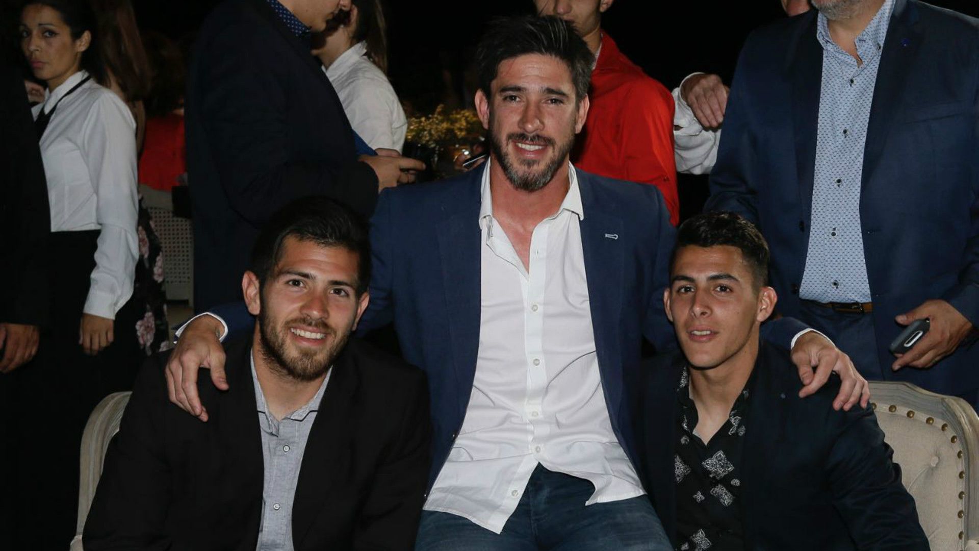 Pablo Perez Agustin Rossi Cristian Pavon Boca VI Cena Solidaria 2017