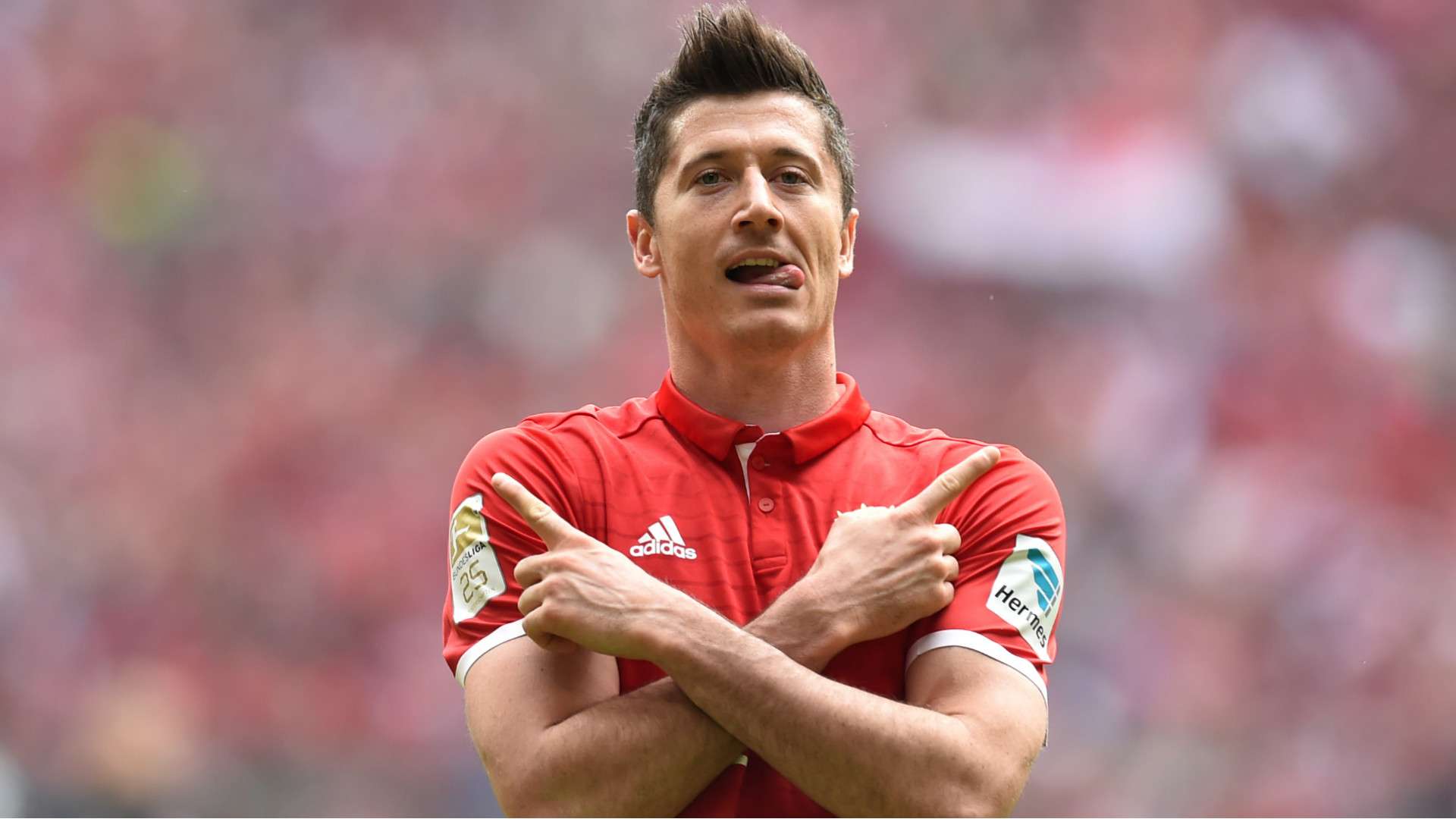 Robert Lewandowski Bayern München FC Augsburg Bundesliga 01042017