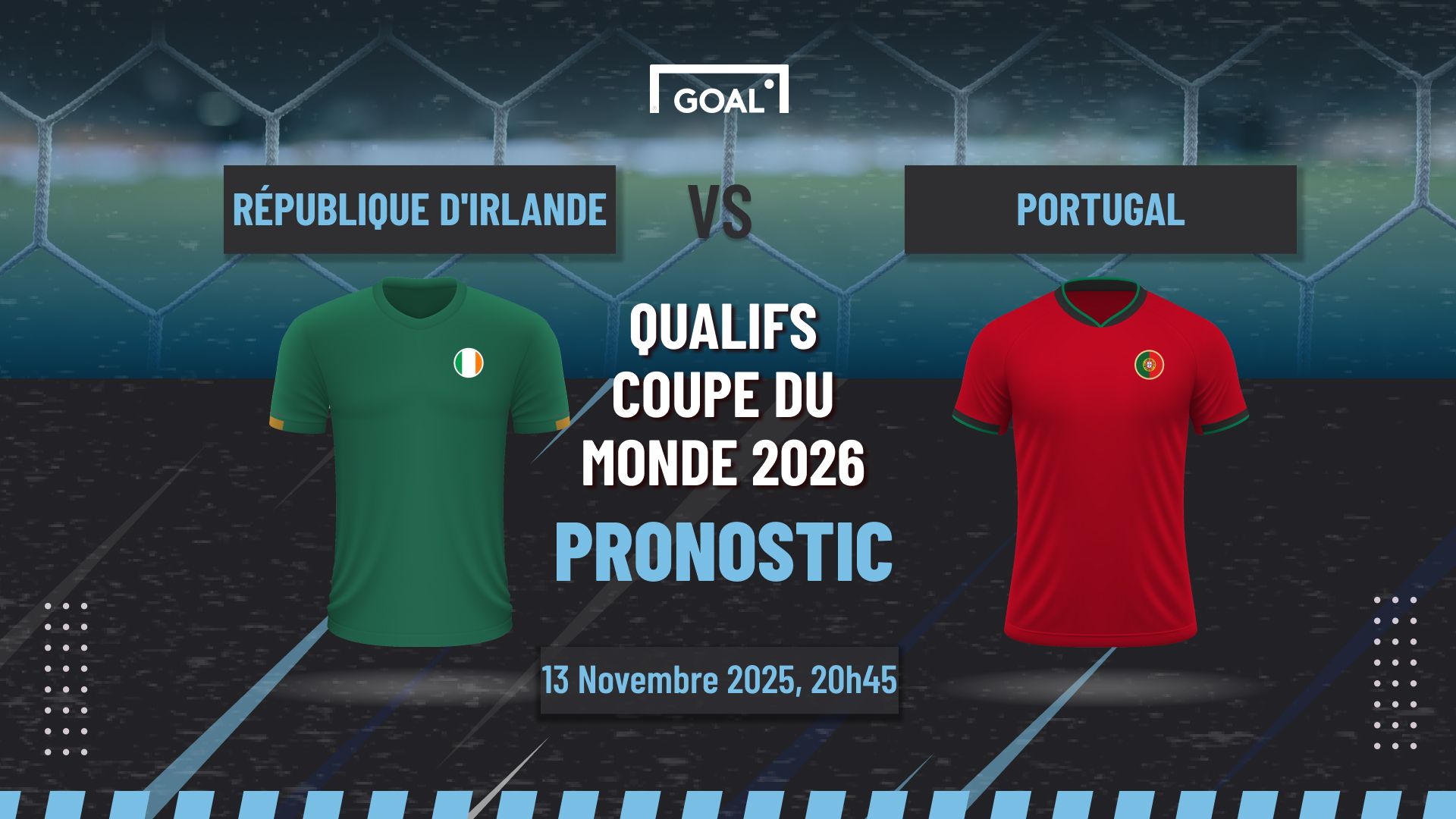 Pronostic République d'Irlande vs Portugal