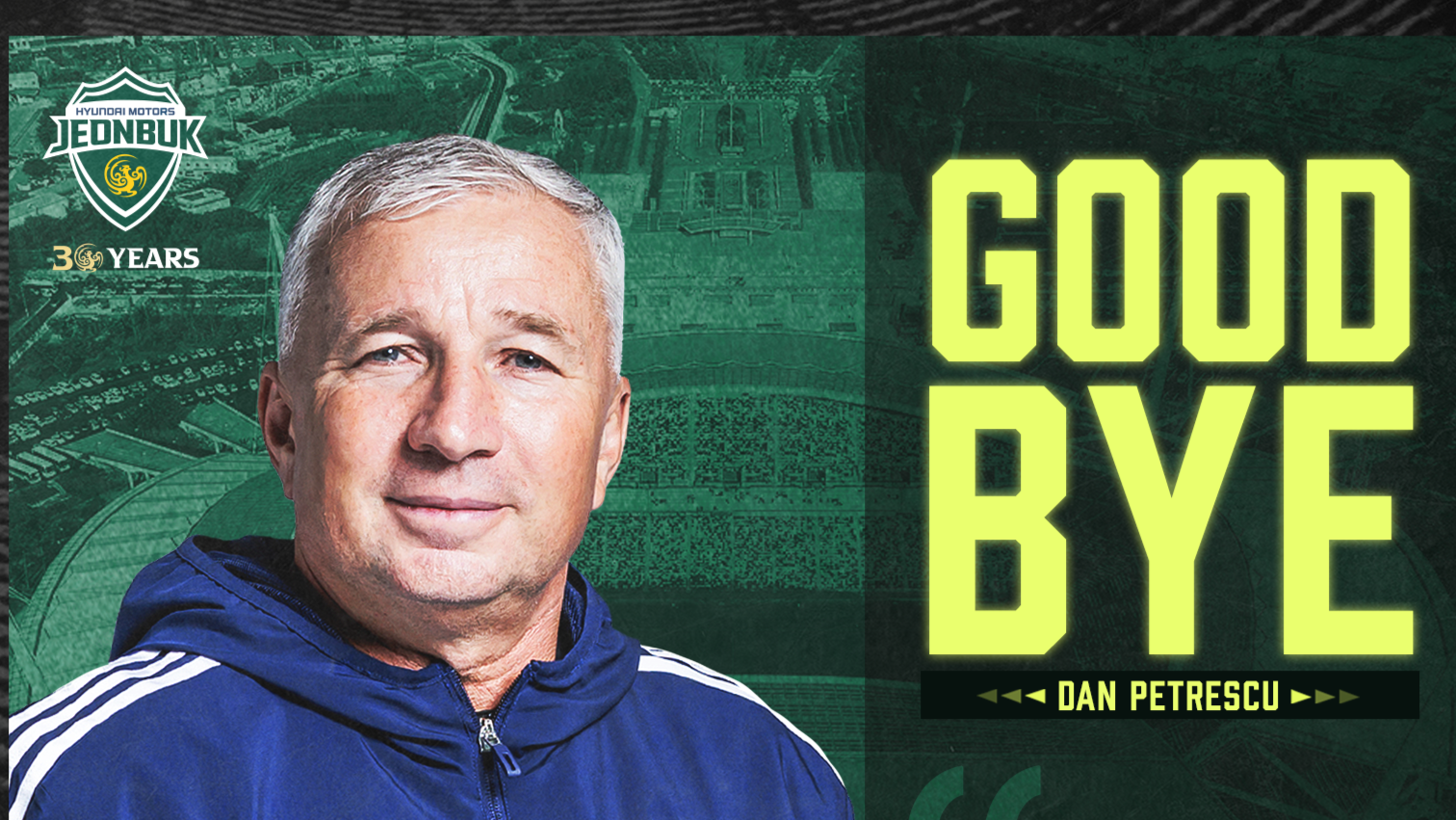 Jeonbuk Hyundai Soccer Team Ends Association with Coach Dan Petrescu – Coach Resigns After Poor Performance