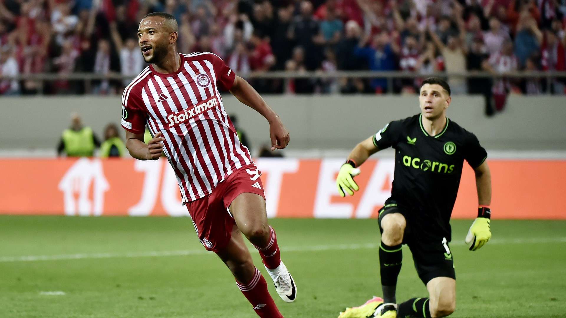 Olympiacos star Ayoub El Kaabi stuns Aston Villa