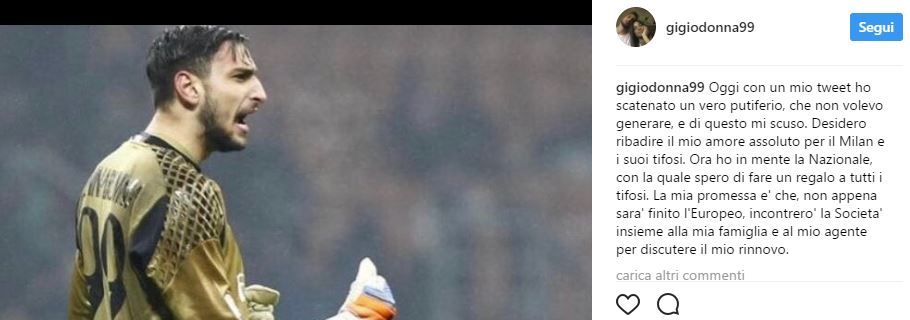 Donnarumma Instagram