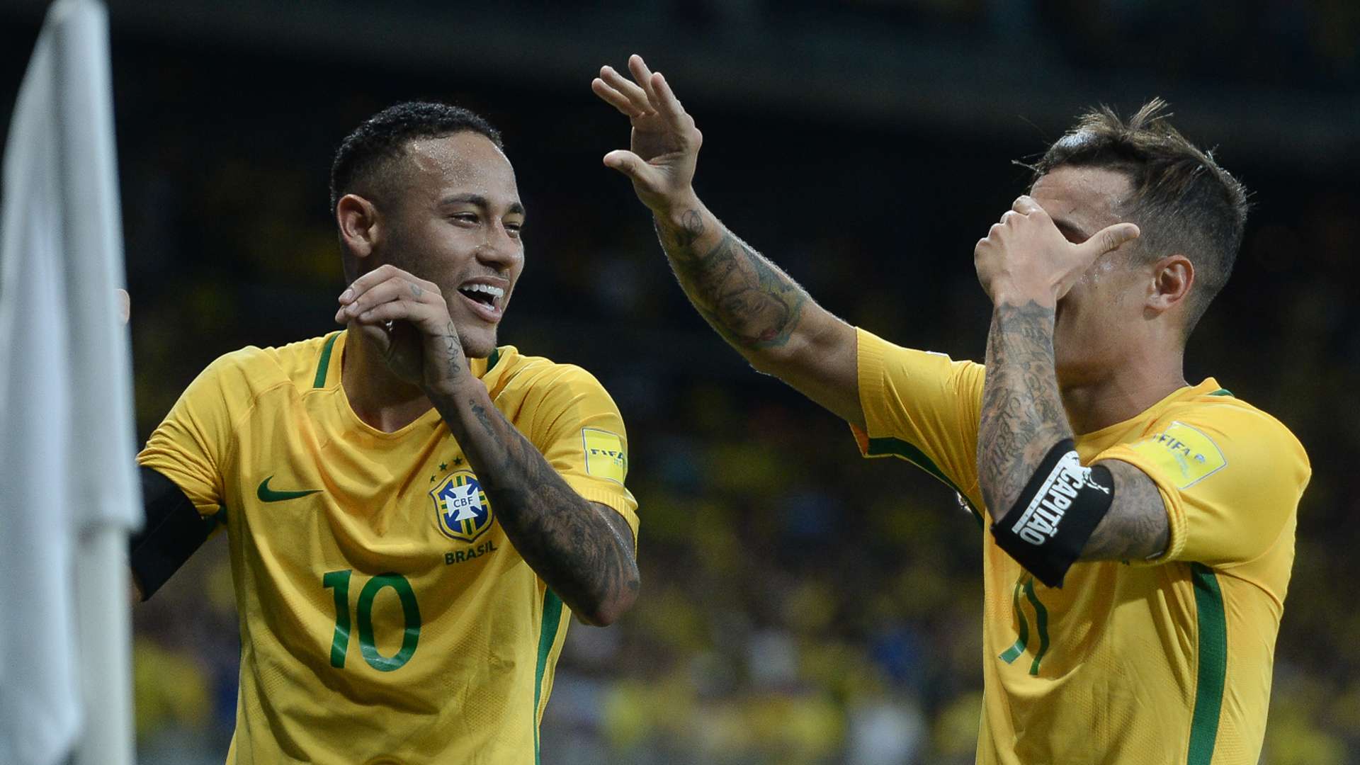 Neymar Coutinho Brasil Argentina Eliminatorias 2018 10112016