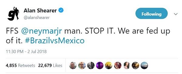 시어러 on 네이마르