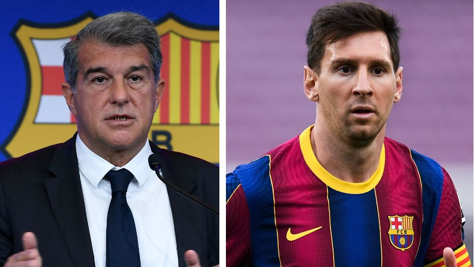 Joan Laporta Messi Griezmann Mateu Alemany