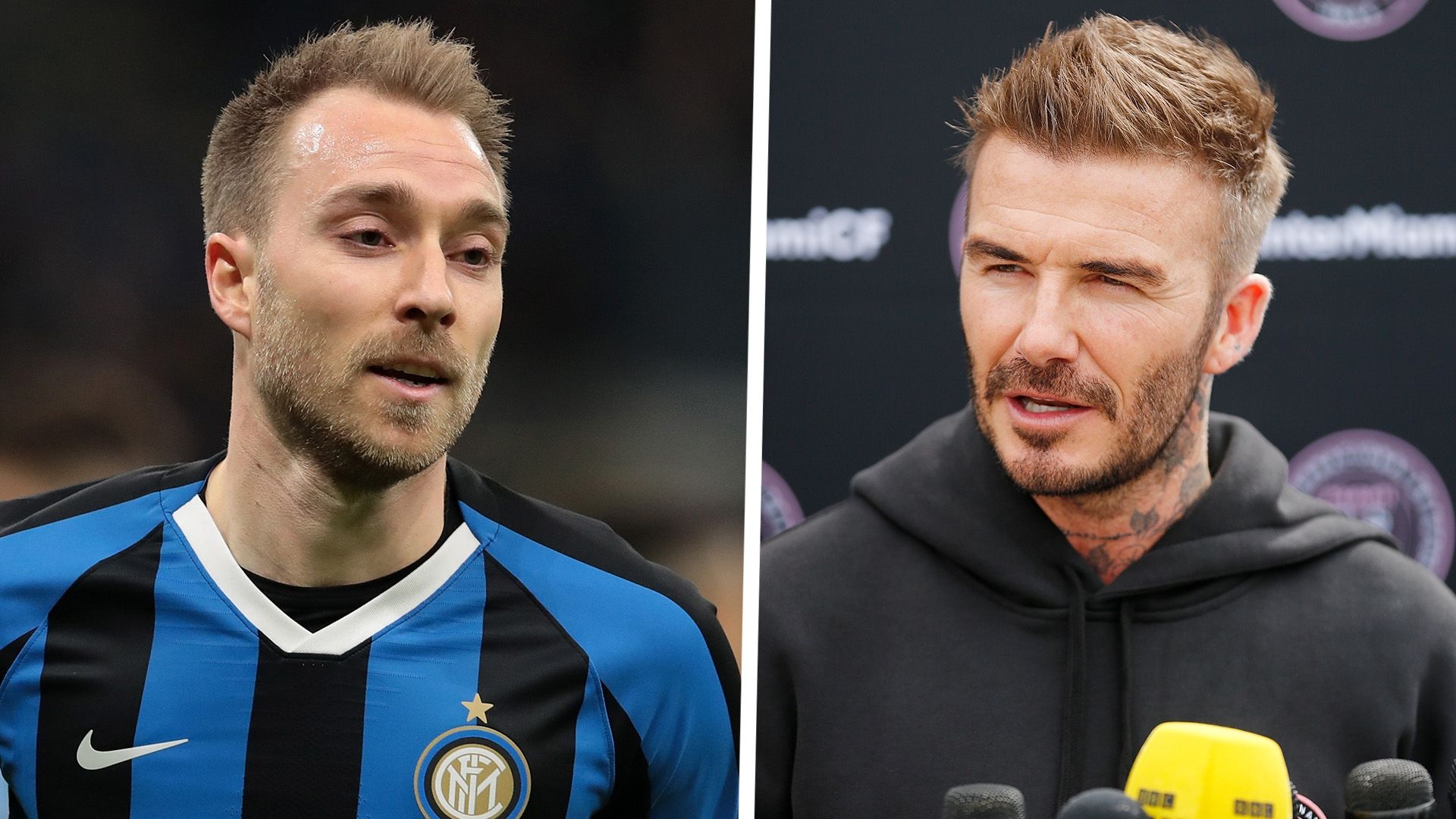 Christian Eriksen Inter Milan David Beckham Inter Miami 2019-20
