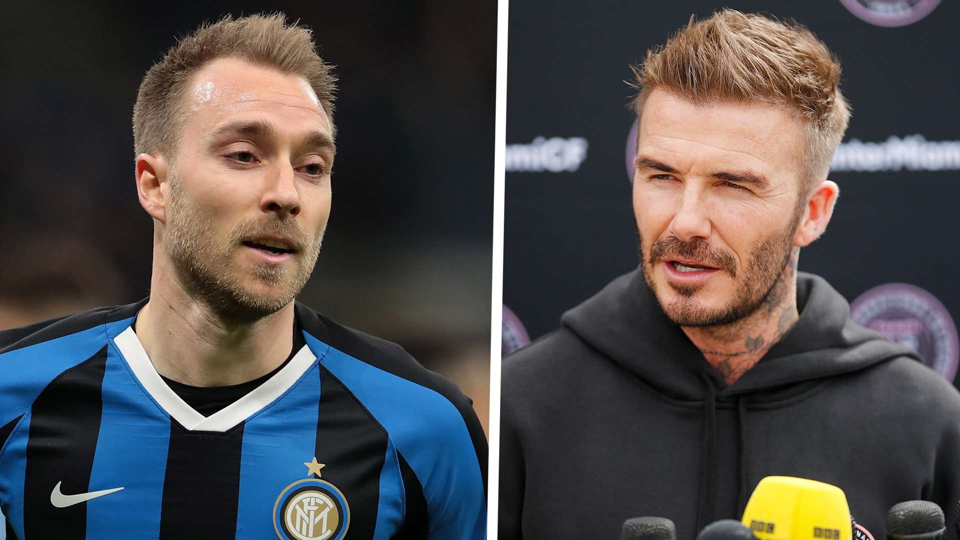 Christian Eriksen Inter Milan David Beckham Inter Miami 2019-20