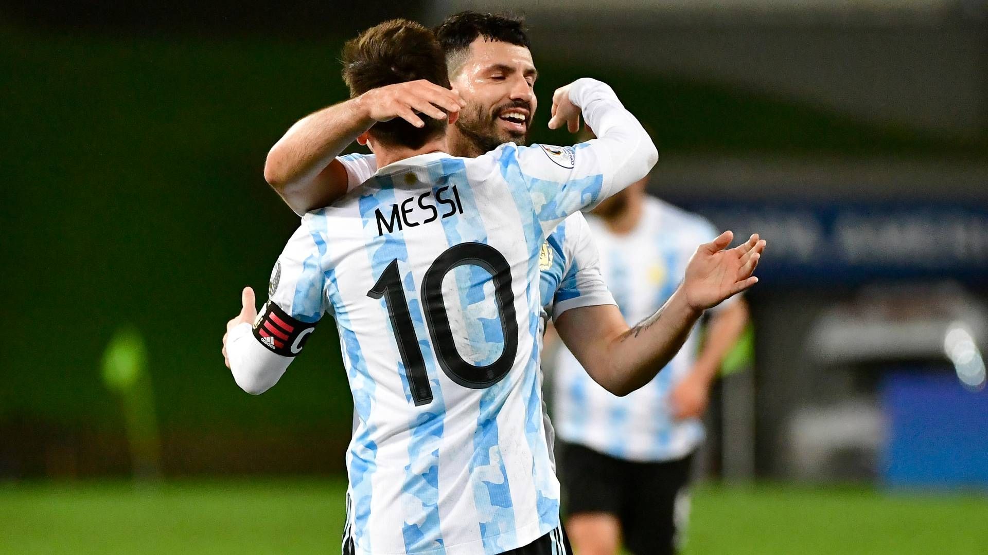 Lionel Messi Sergio Agüero Argentinien