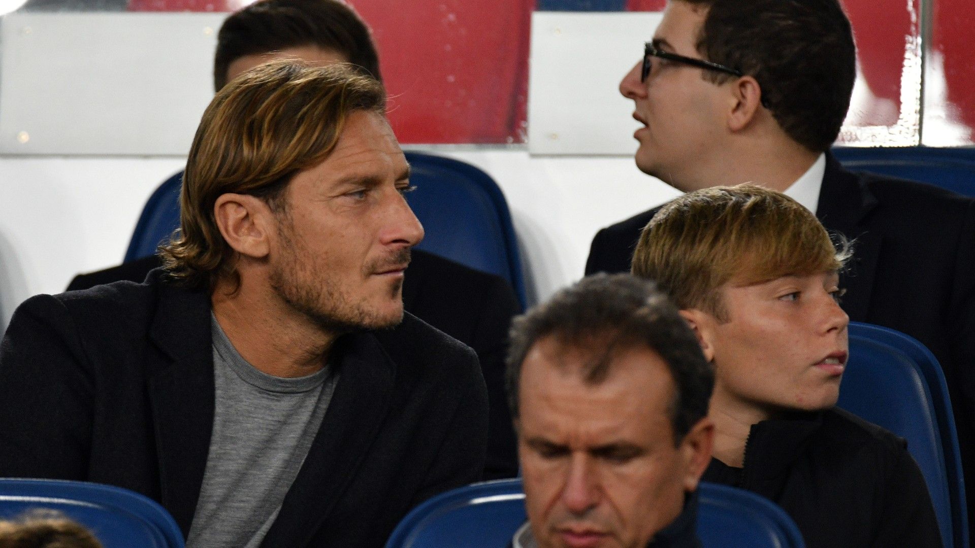 Francesco Totti and son