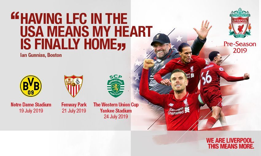 Liverpool Pre Season Tour 2019
