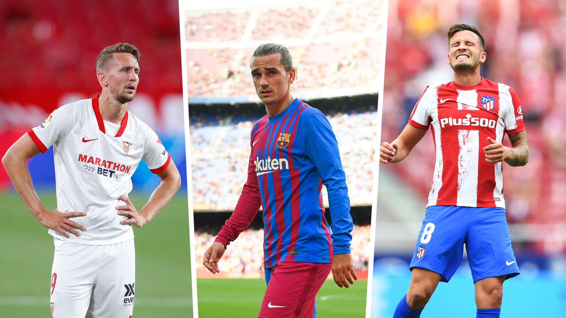 De Jong Sevilla Griezmann Barcelona Saul Atletico