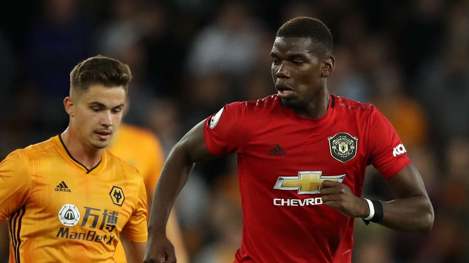 Paul Pogba, Wolves vs Man Utd, 2019-20