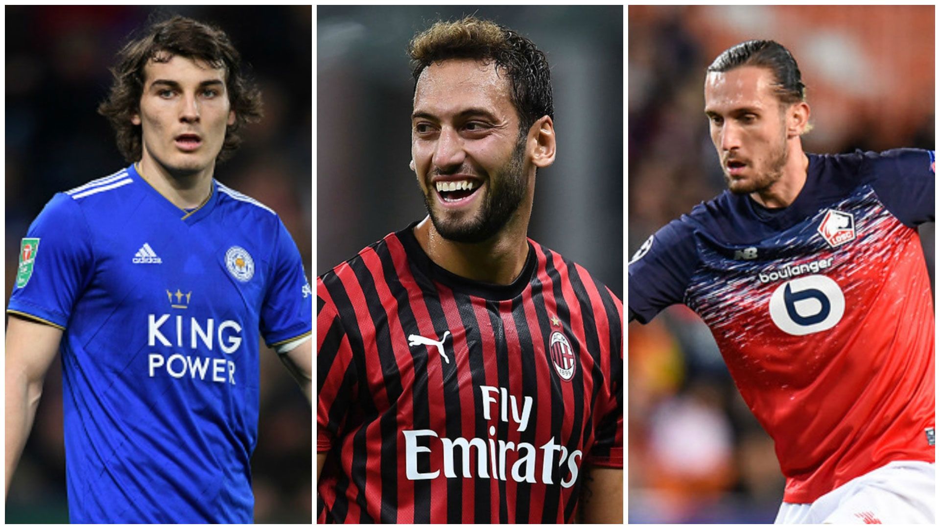 Çağlar Söyüncü Hakan Çalhanoğlu Yusuf Yazıcı Kolaj