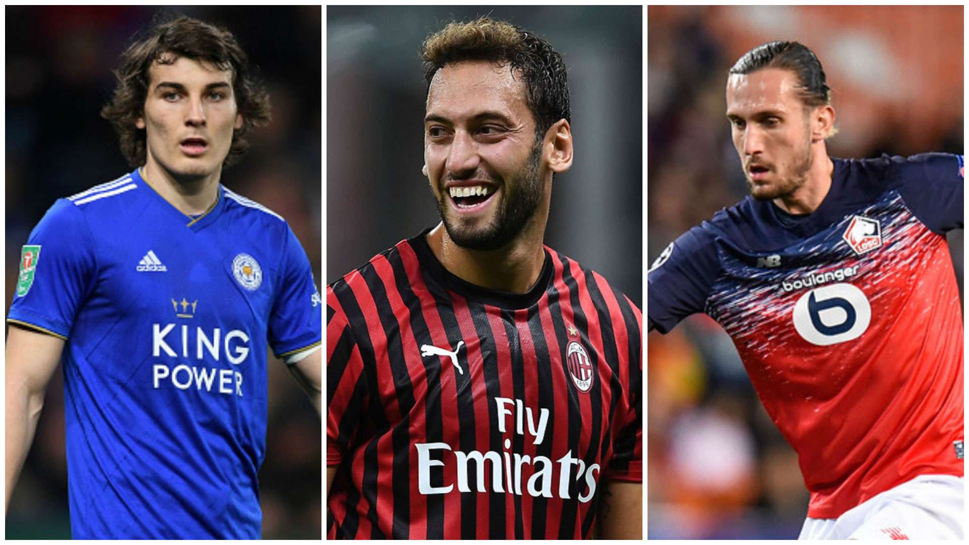 Çağlar Söyüncü Hakan Çalhanoğlu Yusuf Yazıcı Kolaj