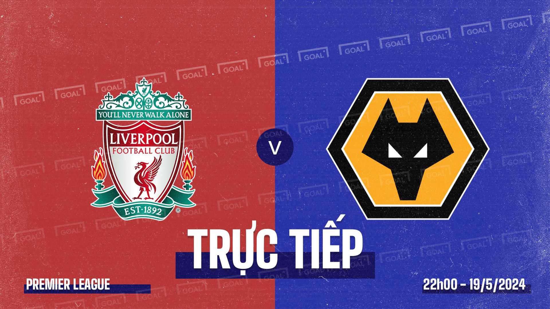 Liverpool vs Wolverhampton Premier League 2023/24 GFX