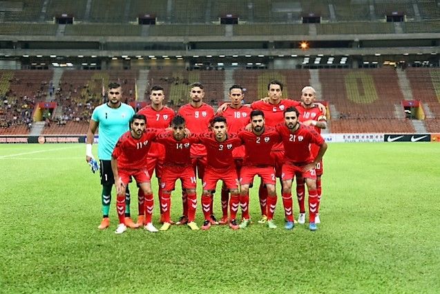 Afghanistan's first XI against Malaysia 11/10/2016