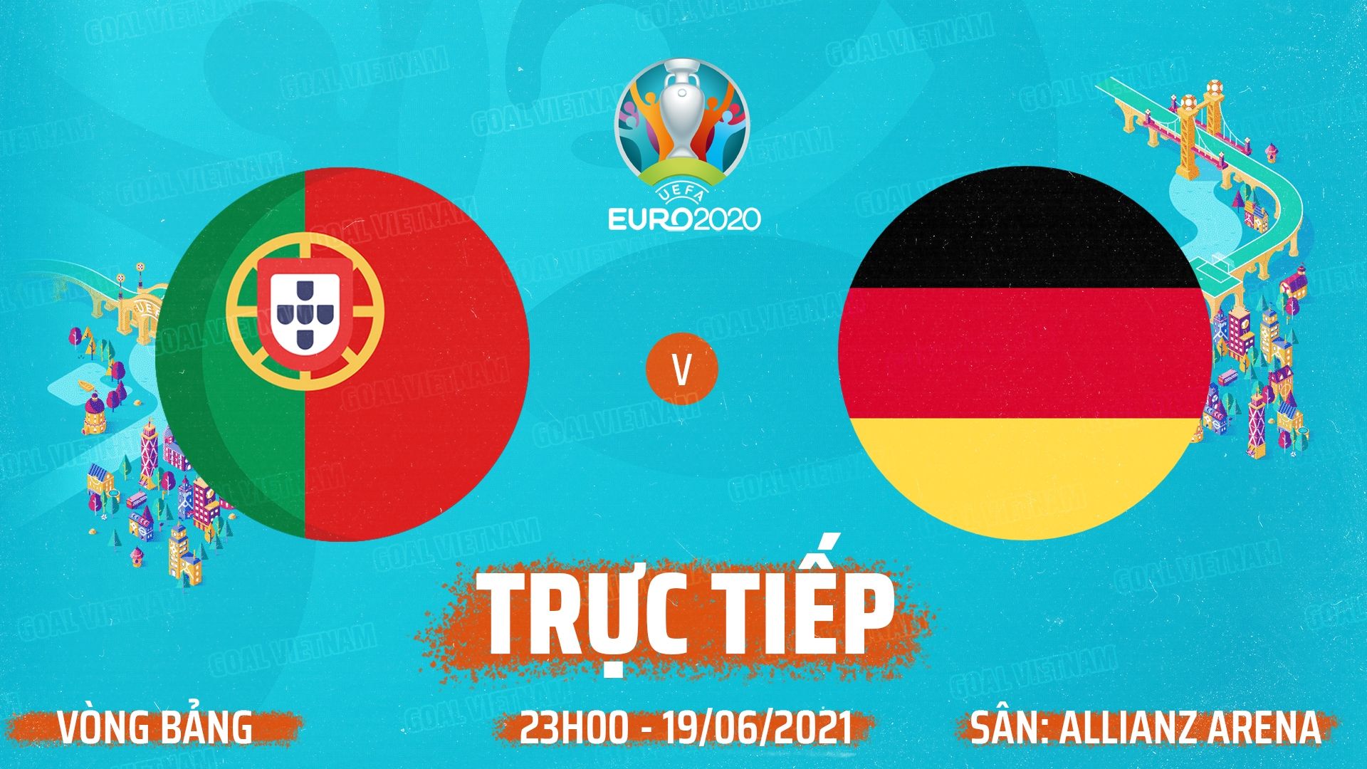 Live Portugal vs Germany Euro 2020 GFX