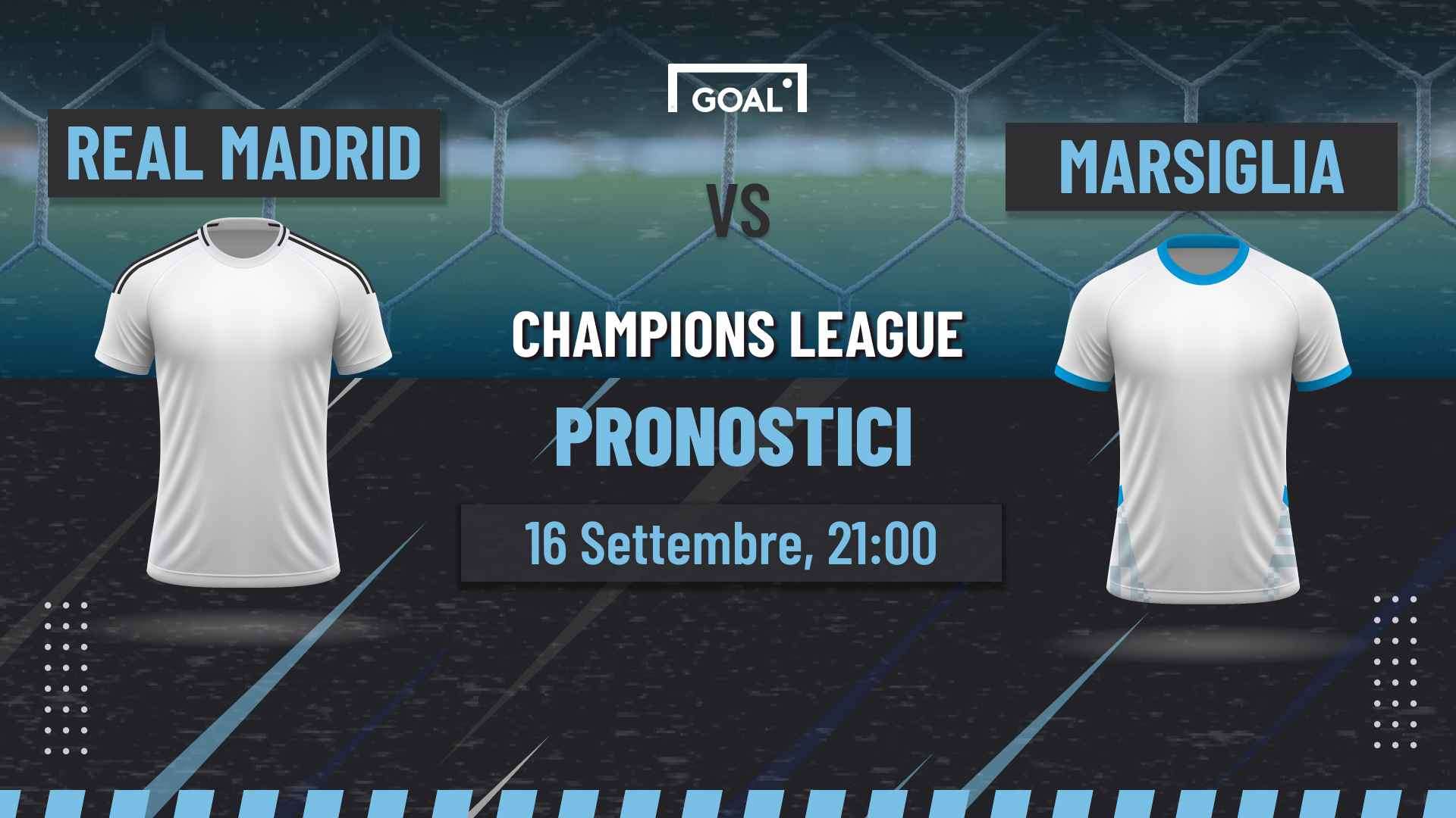 pronostici Real Madrid - Marsiglia