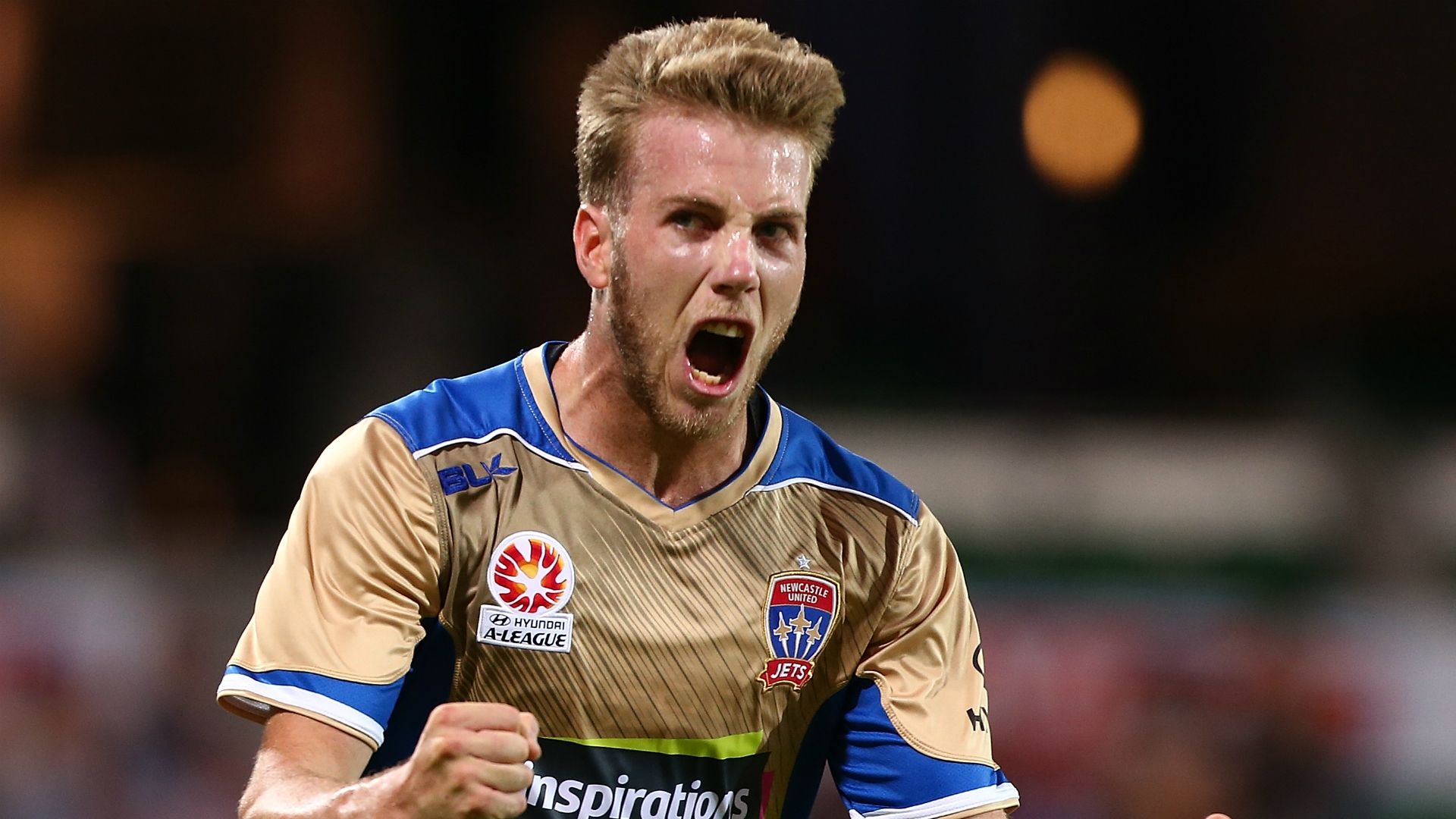 Andrew Hoole Perth Glory v Newcastle Jets A-League 10122016