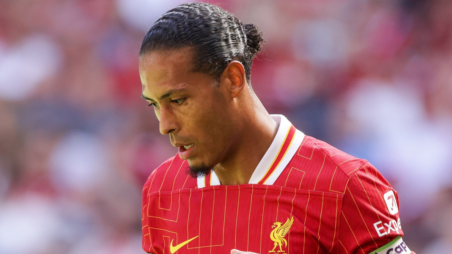 Virgil van Dijk down Liverpool Sevilla friendly 2024-25
