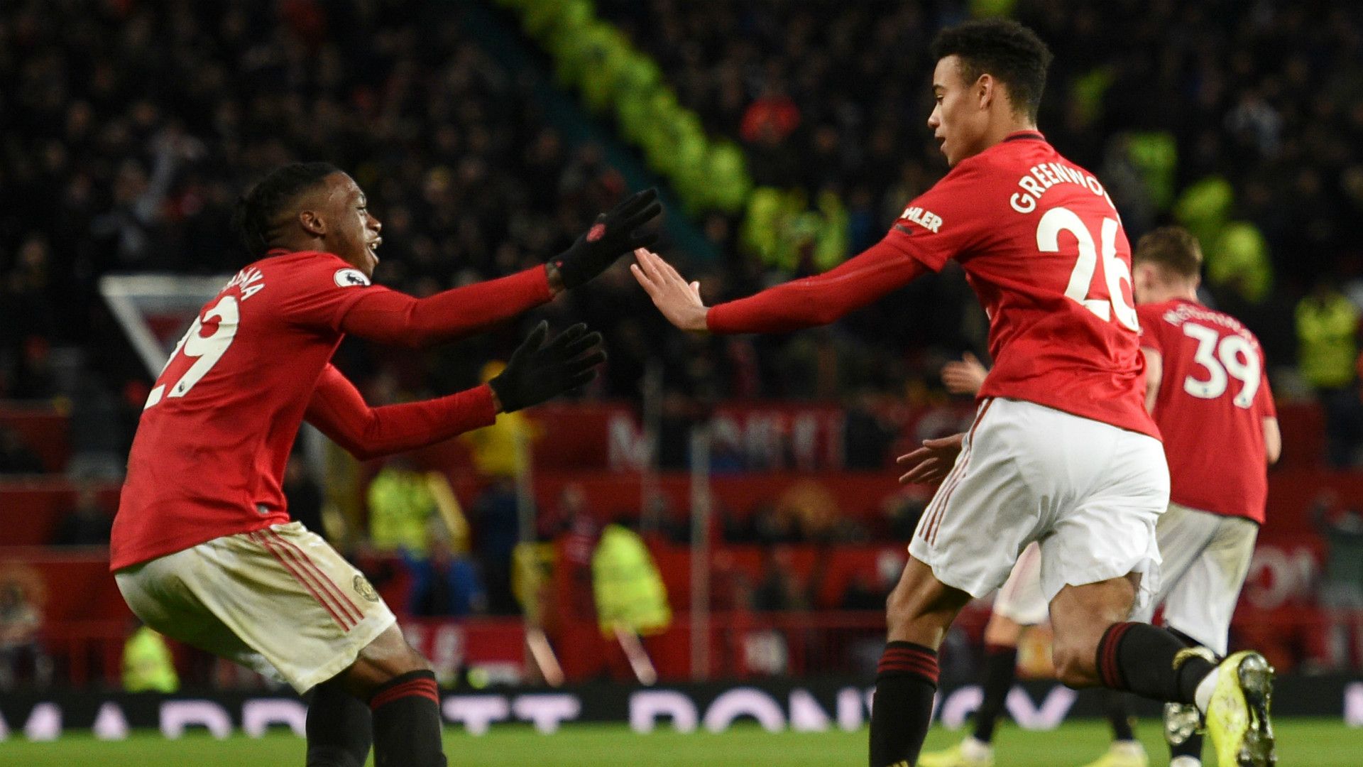 Aaron Wan-Bissaka Mason Greenwood Manchester United 2019-20