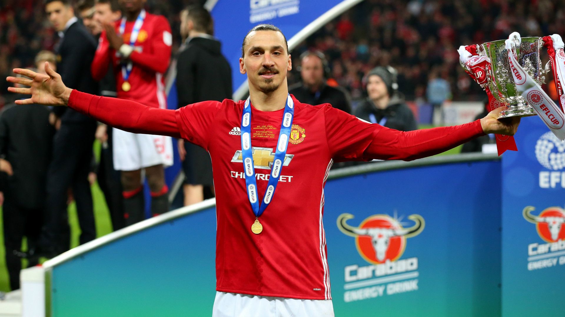 Zlatan Ibrahimovic Manchester United League Cup Trophy