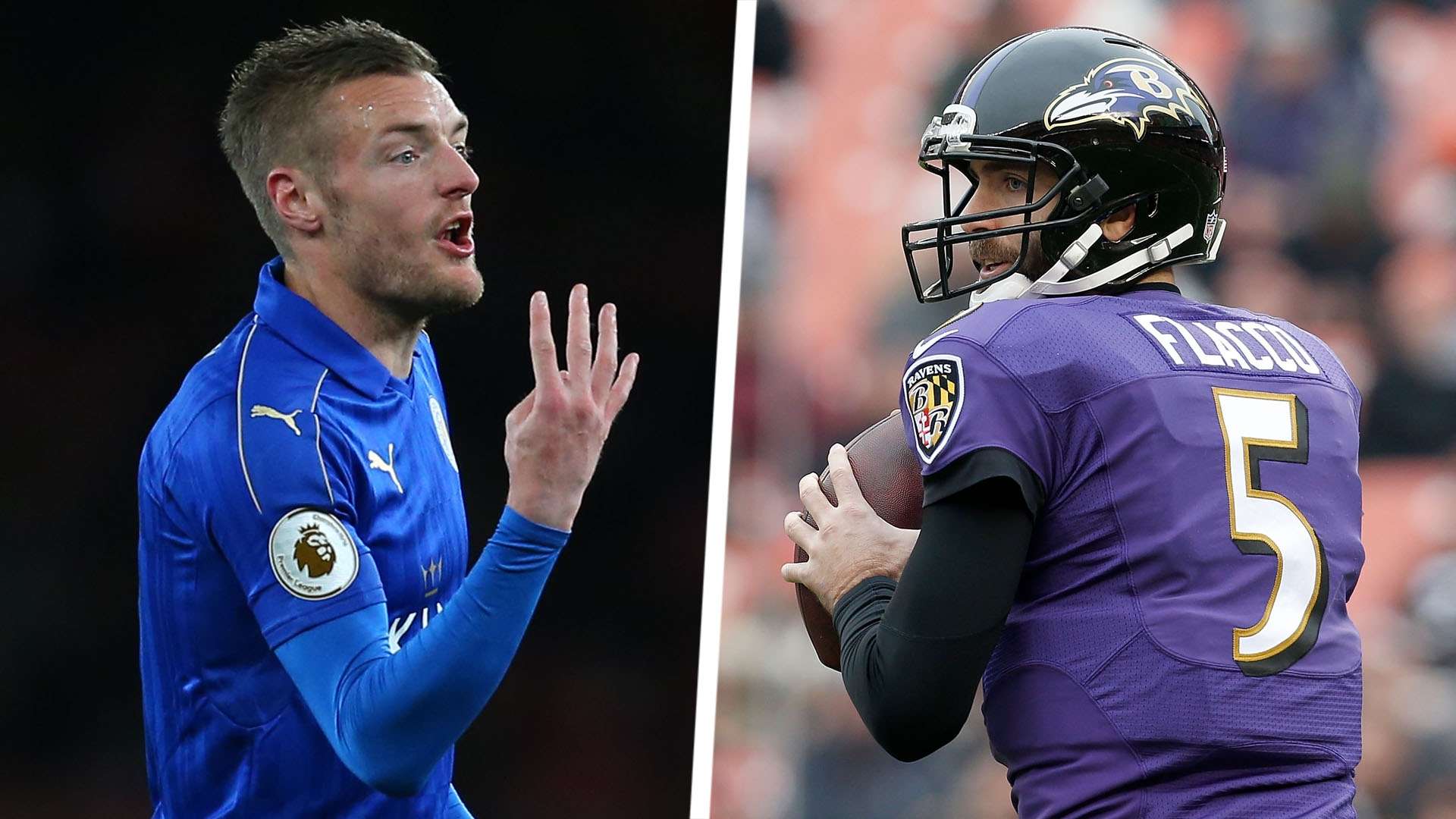 Jamie Vardy Joe Flacco