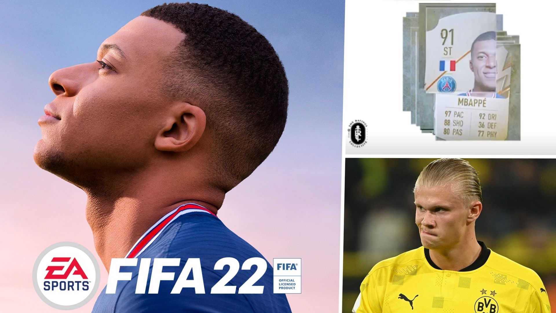 FIFA 22 ratings Kylian Mbappe Erling Haaland