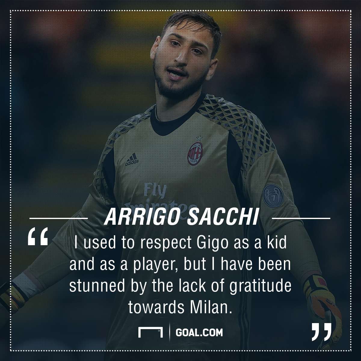 Gianluigi Donnarumma AC Milan Sacchi PS