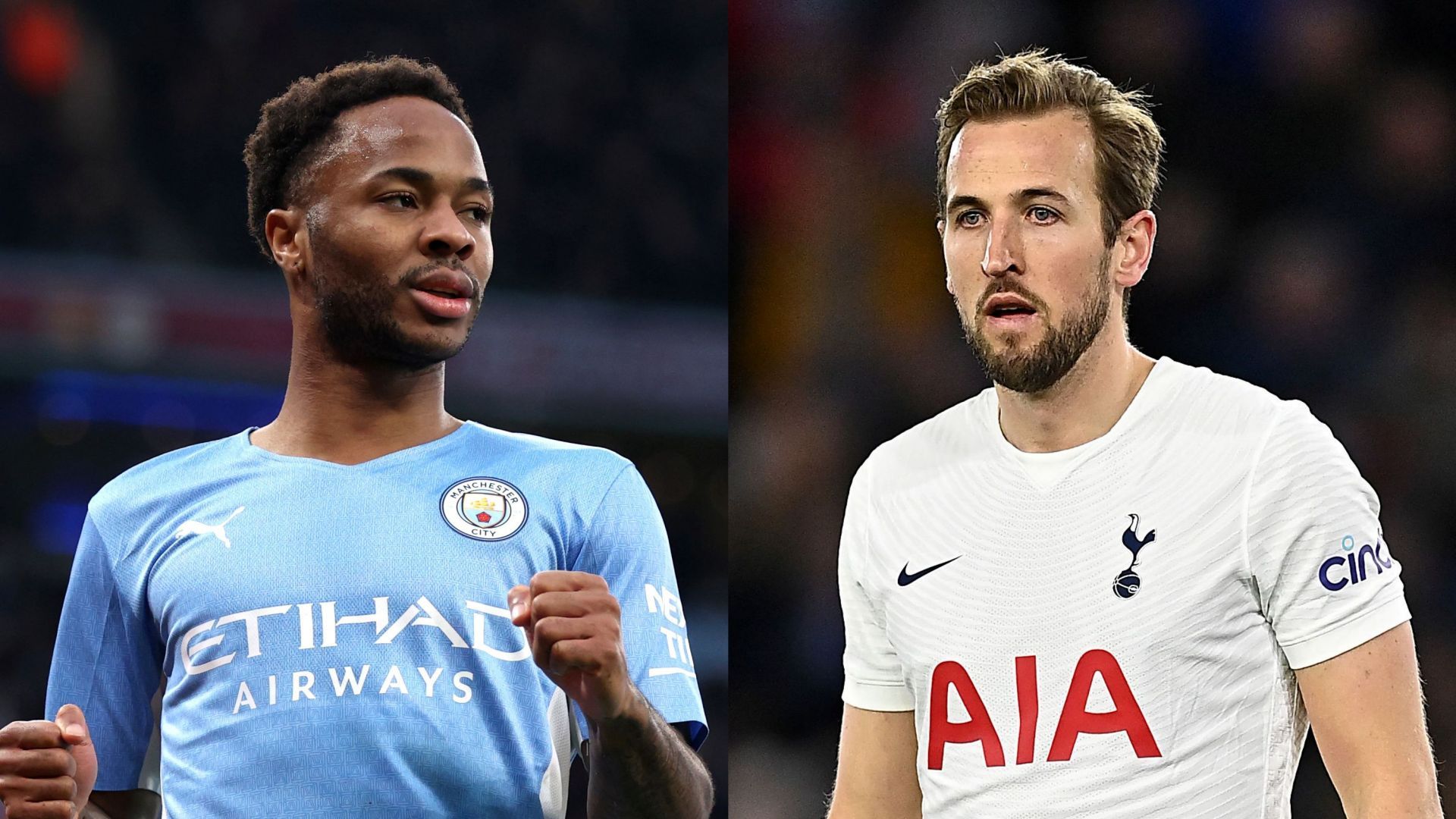 Raheem Sterling Manchester City Harry Kane Tottenham