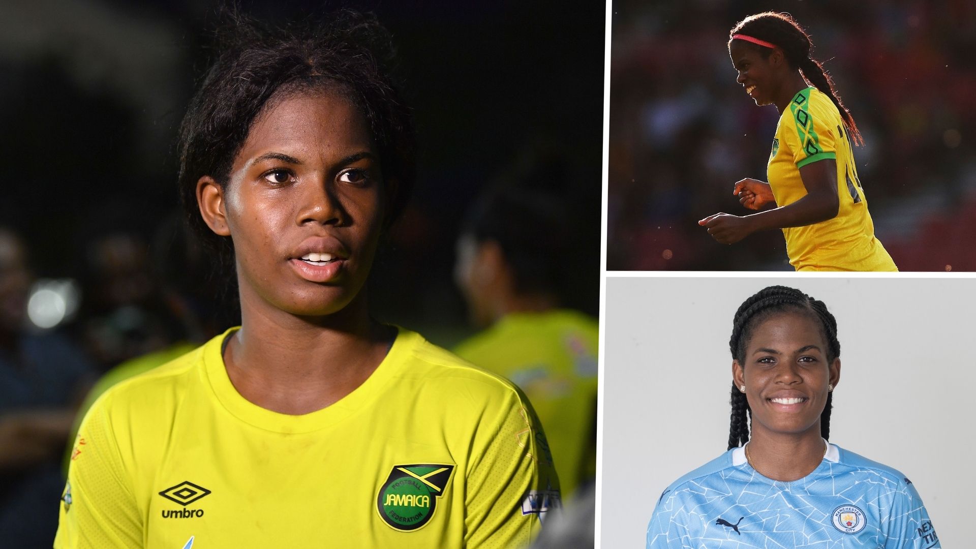 Khadija Shaw Jamaica Manchester City Women split