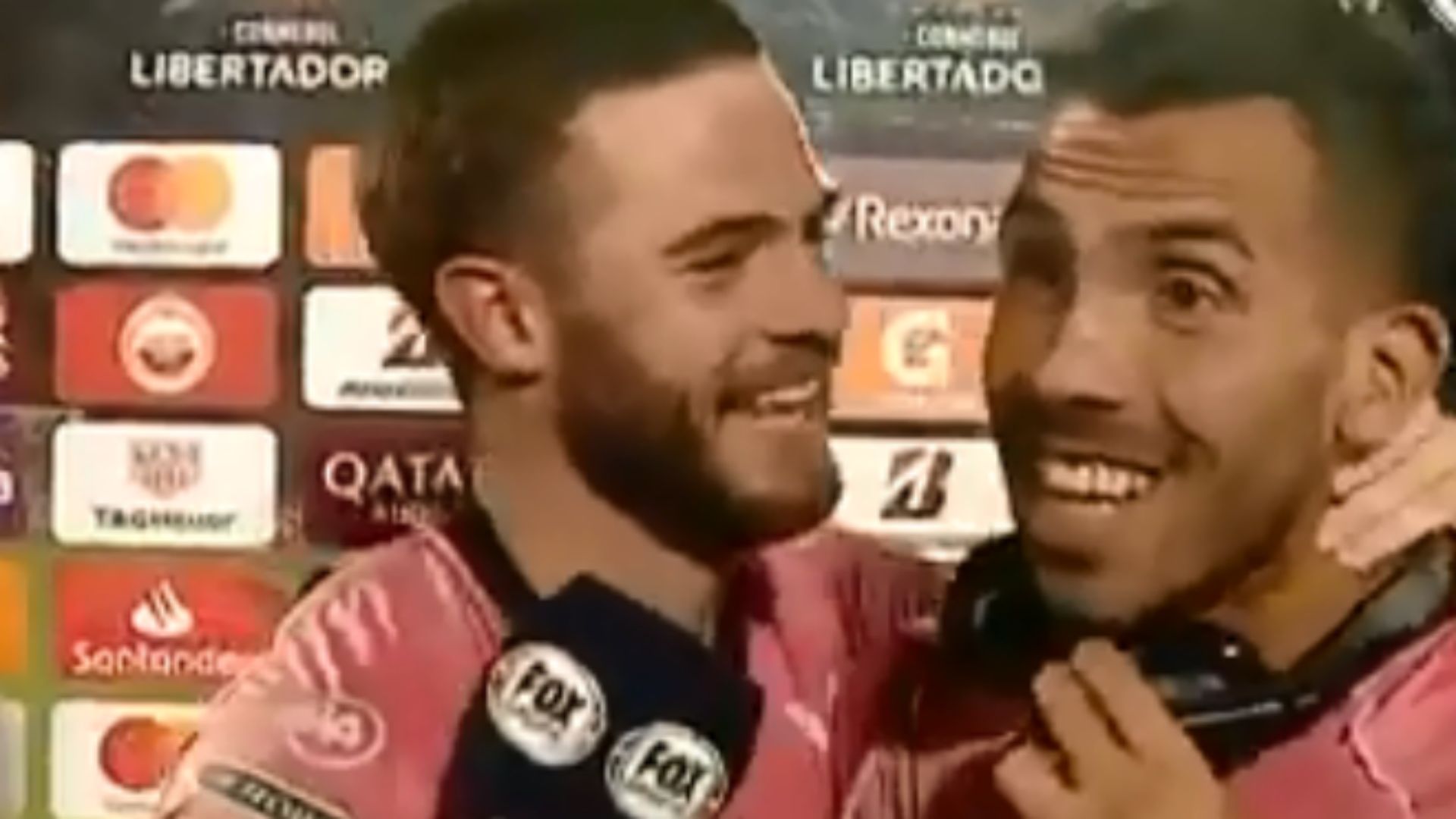 Captura TV Nandez Tevez Wilstermann Boca Copa Libertadores 05032019