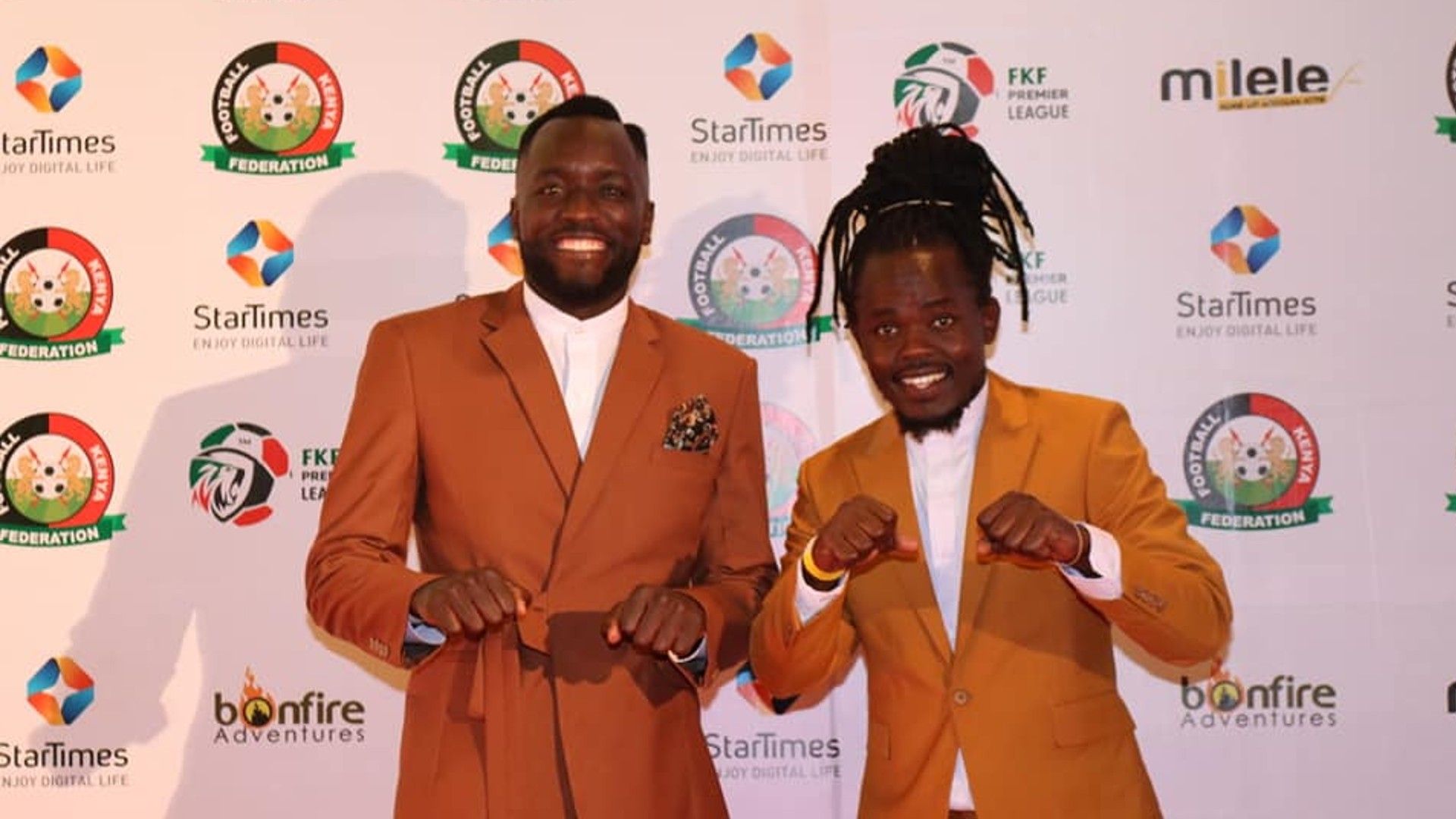 Eugene Asike and Jackson Macharia of Tusker.
