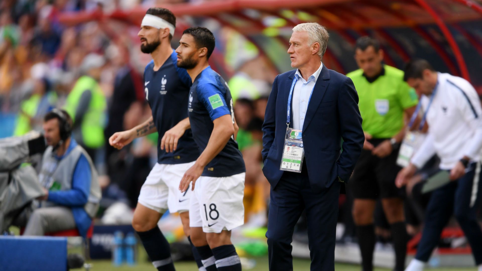 Giroud Fekir France Australia World Cup 2018