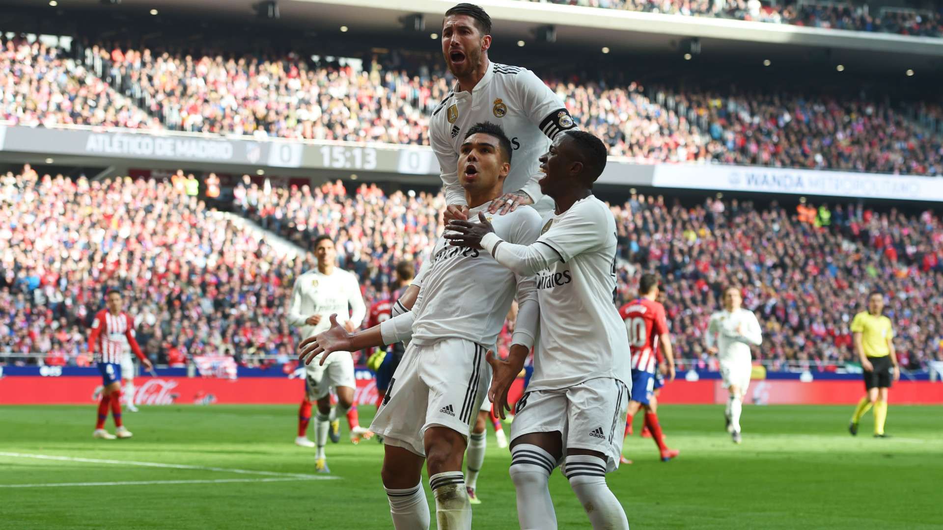 CASEMIRO RAMOS VINICIUS Atletico Madrid Real Madrid LaLiga