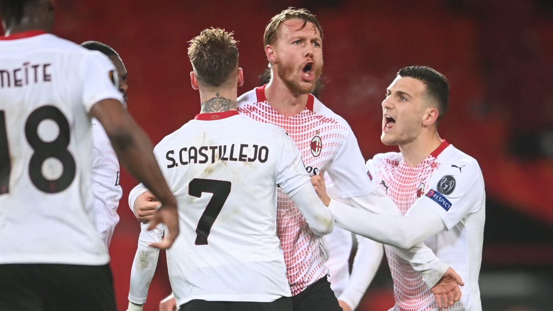 SIMON KJAER MILAN EUROPA LEAGUE 11032021