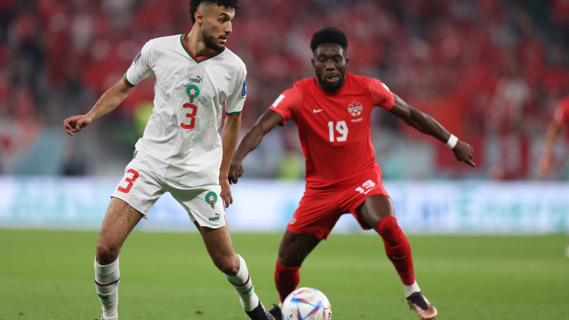 NOUSSAIR MAZRAOUI MOROCCO ALPHONSO DAVIES CANADA