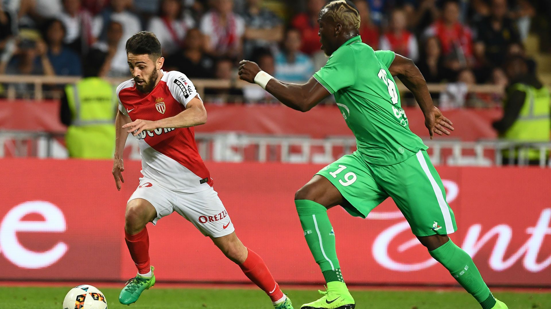 Florentin Pogba Bernardo Silva AS Monaco Saint-Etienne Ligue 1 17052017
