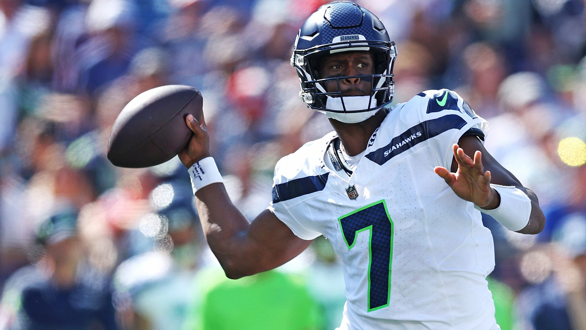 Geno Smith #7 of the Seattle Seahawks