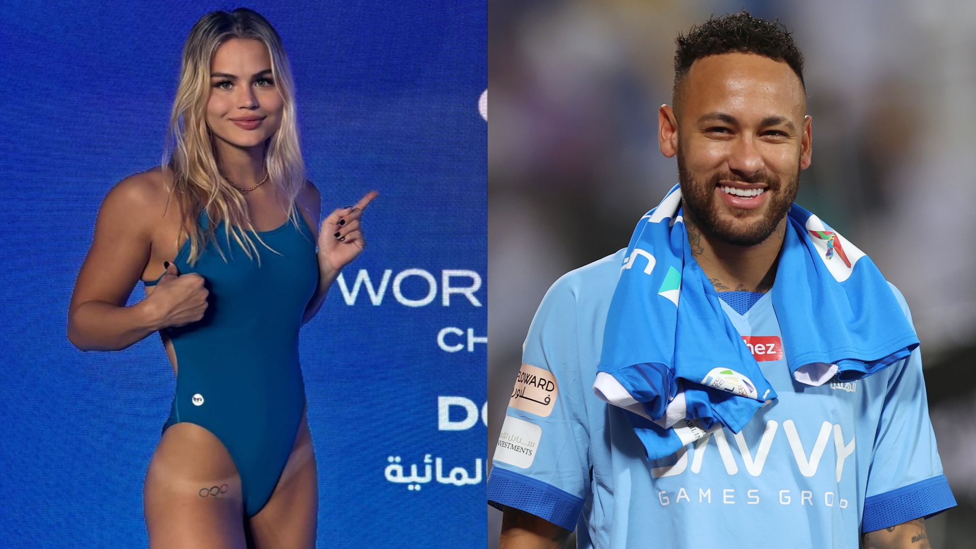 Neymar Olympic swimmer Luana Alonso