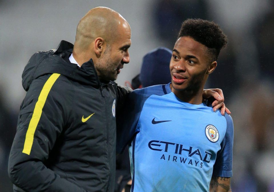 Raheem Sterling Pep Guardiola Manchester City