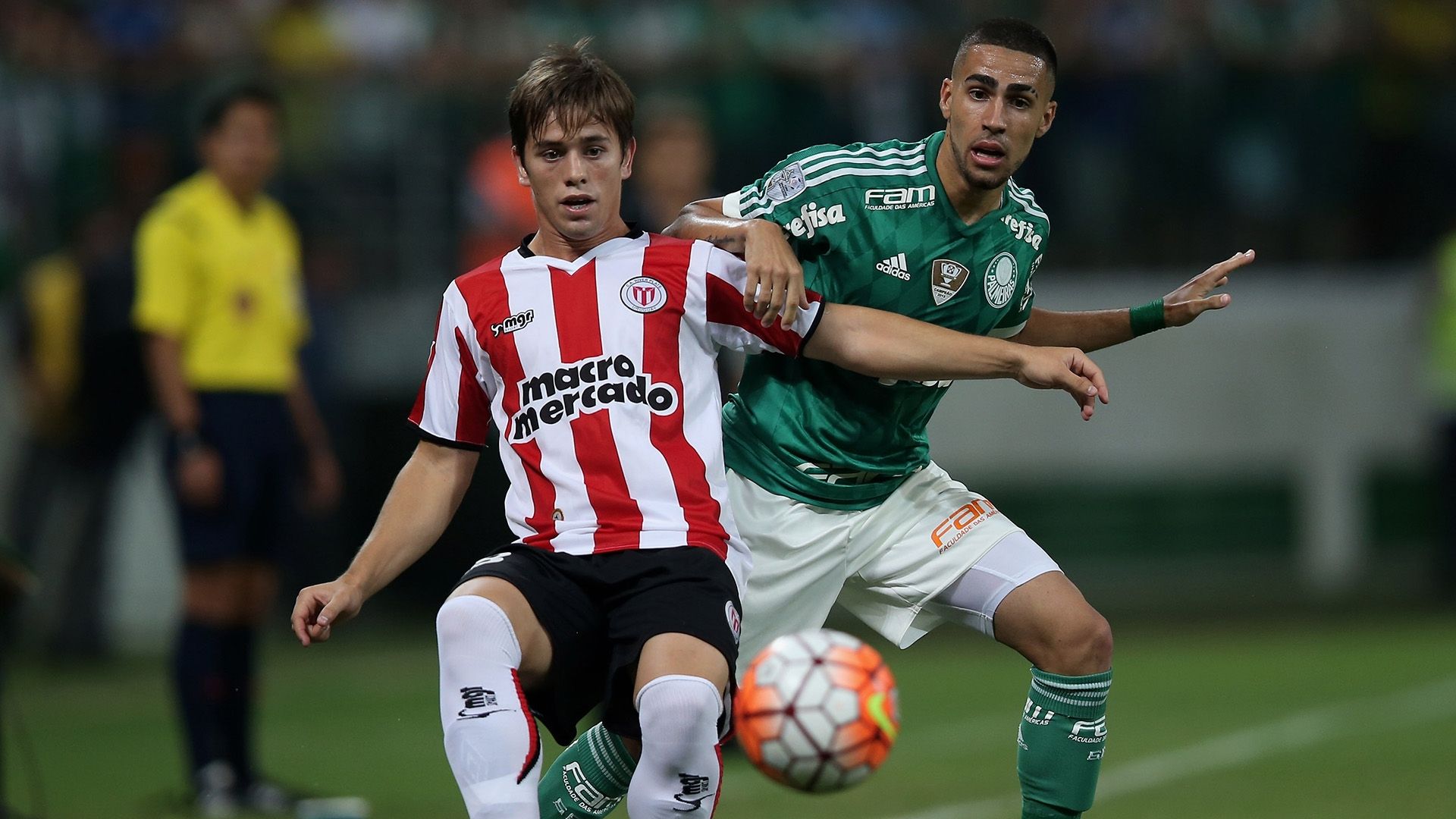 Marcos Riveros Gabriel Girotto Palmeiras River Plate Montevideo Copa Libertadores 14042016
