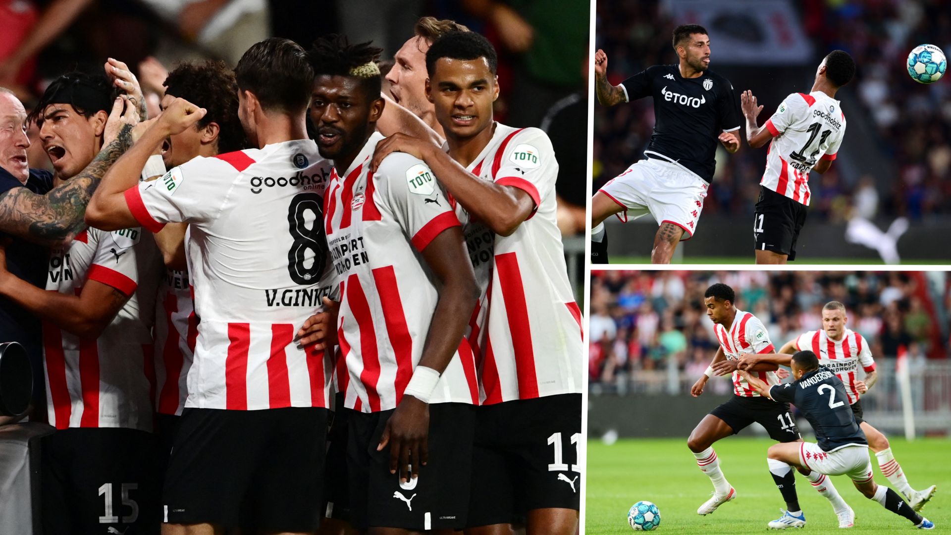 Ligue des champions PSV Eindhoven Monaco 3-2 a.p.
