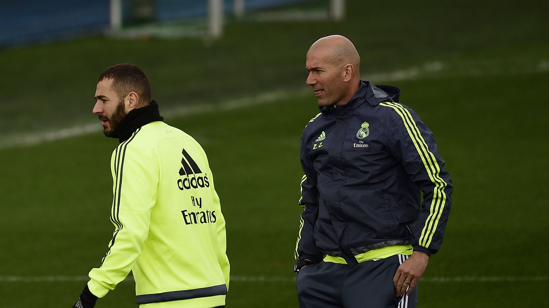 Karim Benzema Zinedine Zidane 03192016