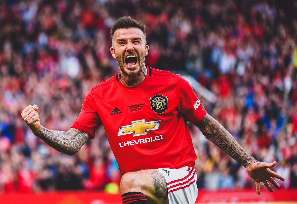 David Beckham Manchester Untied Legends vs Bayern Munich Legends 2019