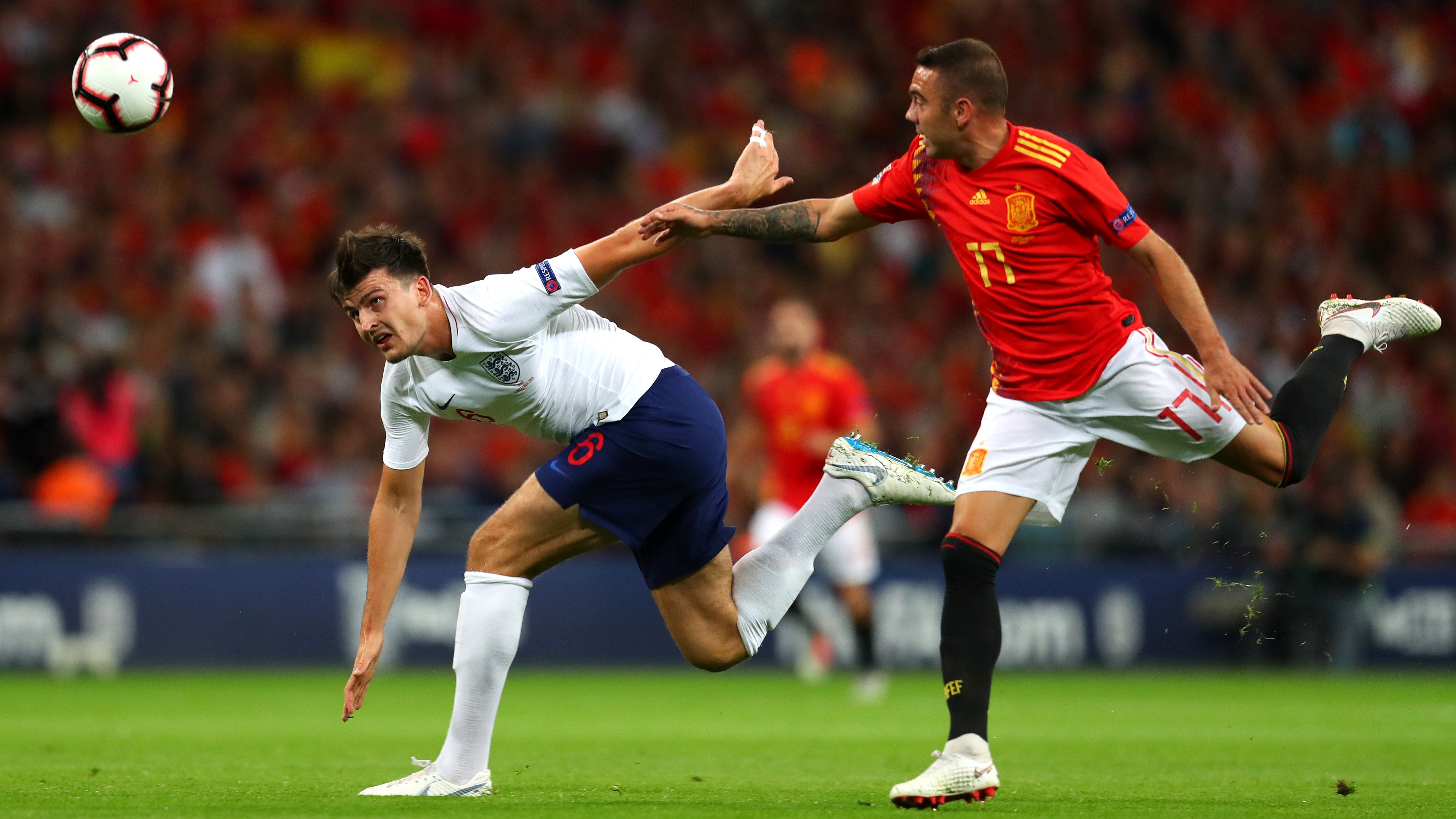 Harry Maguire Iago Aspas Inglaterra España England Spain Nations League 08092018